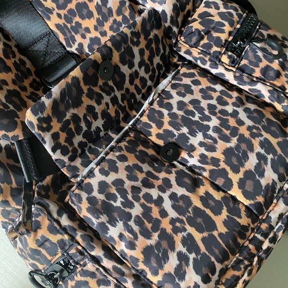 Topshop Leopard Print Backpack Large Brown *flaw main image 4